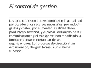 Control Estratégico de Gestión: Fundamentos y Aplicaciones en ...