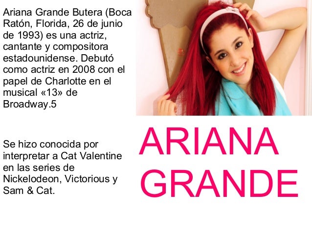 Physical Description Ariana Grande  physical description 