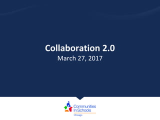 Collaboration 2.0
March 27, 2017
 