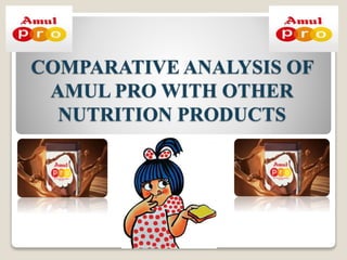 COMPARATIVE ANALYSIS OF
AMUL PRO WITH OTHER
NUTRITION PRODUCTS
 