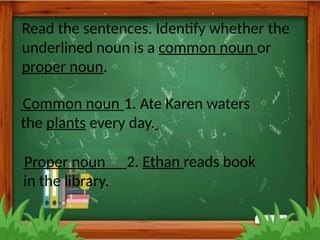 Read Noun ppt common and proper noun in grade twox | PPTX