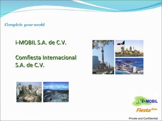 i-MOBIL S.A. de C.V. Comfiesta Internacional  S.A. de C.V. 