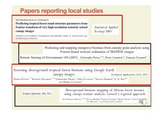 Papers reporting local studies
 