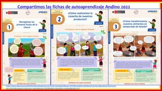 Compartimos las fichas de autoaprendizaje Andino 2022
https://aprendoencasa.pe/#/dashboard/experiencias?cicle=aecregular&year=2022&modality=ebr&level=primaria&sublevel=primaria-
eib-andino&category=seguimos-aprendiendo-2022&folder=castellano-andino&grade=3-4
 