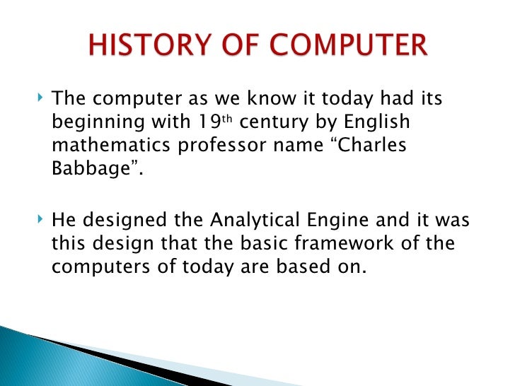 Introduction of computer