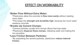 Role of Chemical and Mineral Admixtures in concrete | PPTX