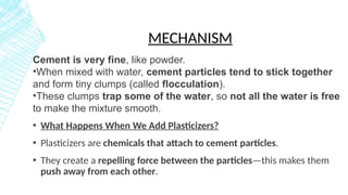 Role of Chemical and Mineral Admixtures in concrete | PPTX