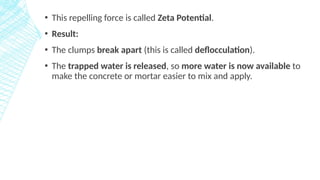 Role of Chemical and Mineral Admixtures in concrete | PPTX