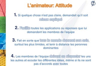 L’animateur: Attitude
 