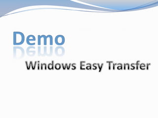 Gera um relatório dos aplicativos que deverão ser instalados ou substituídos na nova maquina. Como funciona Windows Easy Transfer