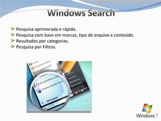 Pesquisa aprimorada e rápida. Pesquisa com base em marcas, tipo de arquivo e conteúdo. Resultados por categorias. Pesquisa por Filtros. 