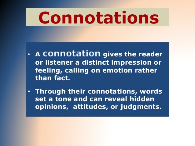 Ppt Denotation And Connotation Powerpoint Presentation Shades Of