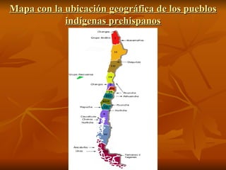 Mapa con la ubicación geográfica de los pueblos indígenas prehispanos 