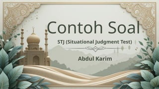 PPT Contoh Soal STJ_Abdul Karim PPG.pptx