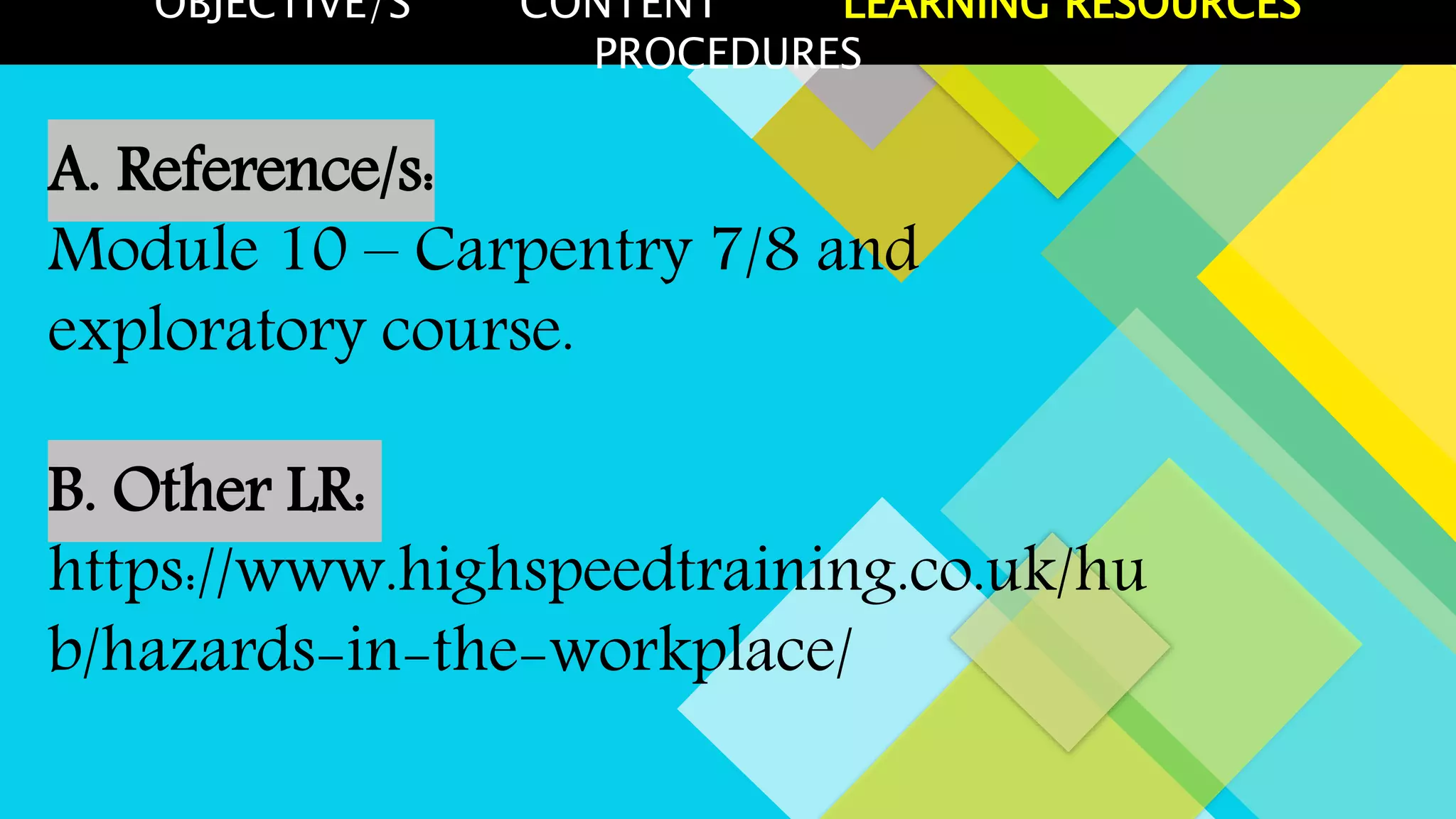 Carpentry 7 8 ppt cot pptx