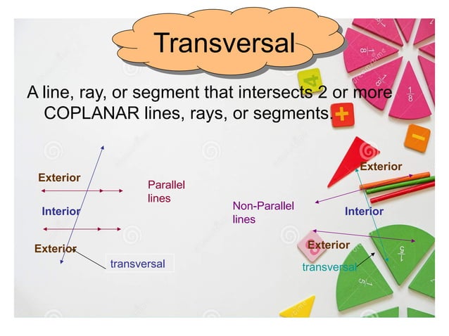 Parallel lines and Transversal ( Math 8 ) | PPTX