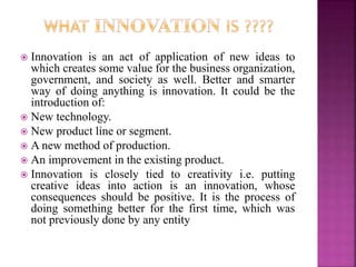 Creativity & Innovation in management Skill | PPTX