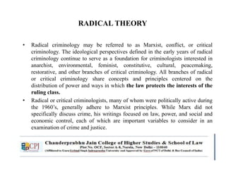 radical theory of crime