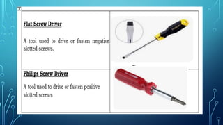 pptcssweek1.pptx computer computer system servicing using hand tools | PPTX