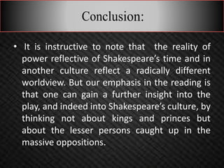 cultural study in Hamlet | PPTX