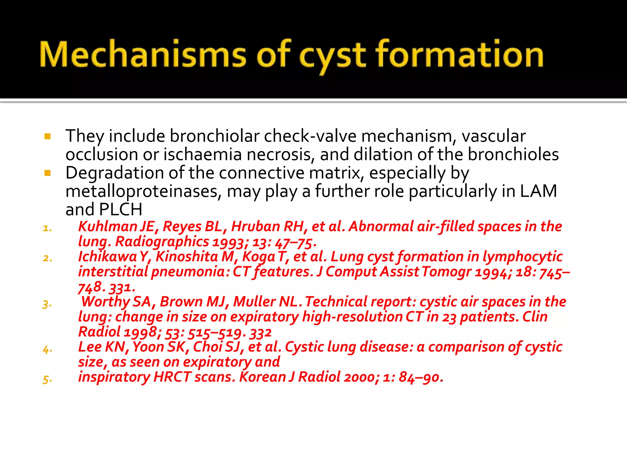 Ppt cyst lung | PPTX