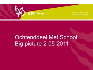Ochtenddeel Met School Big picture 2-05-2011 