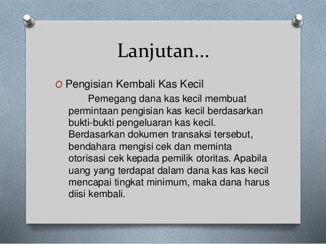 Dana Kas Kecil