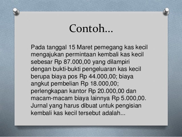 Dana Kas Kecil Dana Kas Kecil