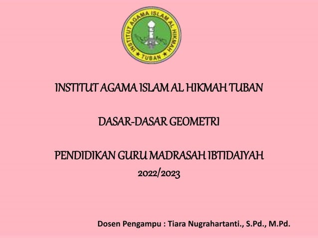 PPT dasar-dasar geometri IAI Tuban_Tiara.pptx