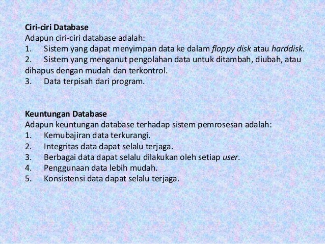 Ppt database dan hris