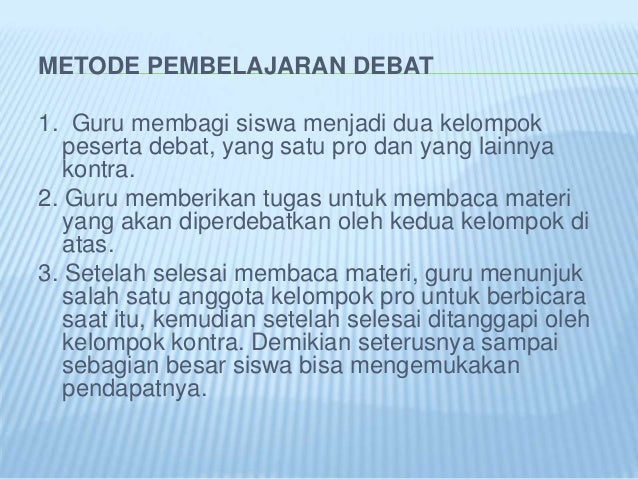 Ppt Debat
