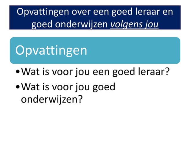 Ppt deel 1 leraar iets voor jou | PPT