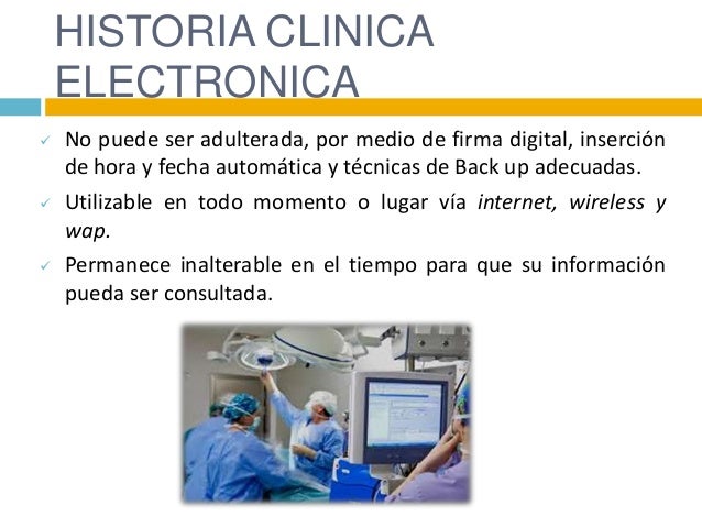 Ppt de historia clinica electronica