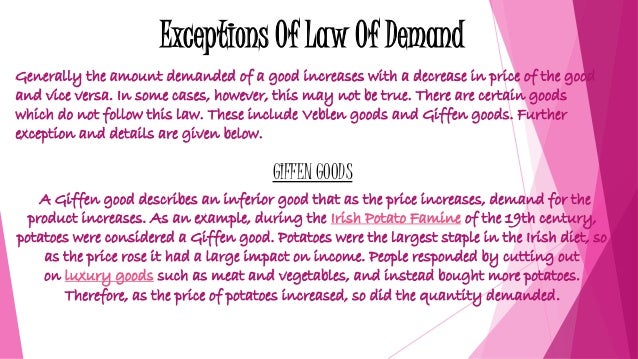 Demand And Its Determinants