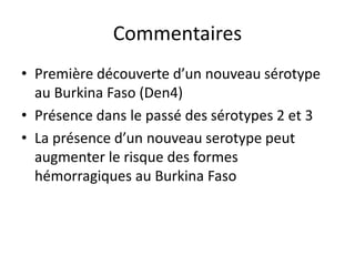Enquête sur la dengue au Burkina Faso