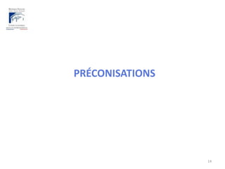 Alerter les pouvoirs publics sur l’urgence d’engager un véritable travail en profondeur11