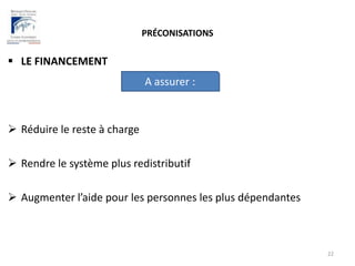 PRÉCONISATIONSL’HABITAT ET LE CADRE DE VIE