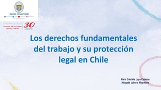1
Los derechos fundamentales
del trabajo y su protección
legal en Chile
 