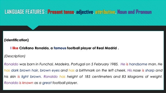 Contoh Descriptive Text Cristiano Ronaldo - Daniatoh