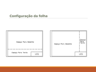 Configuração da folha
 