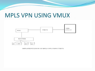 MPLS VPN USING VMUX
 