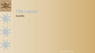 Title Layout
Subtitle
www.MsWordPowerPointExpert.com
 