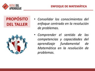 El enfoque de la matemática. | PPTX