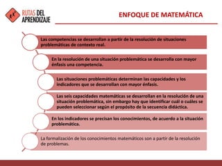 El enfoque de la matemática. | PPTX