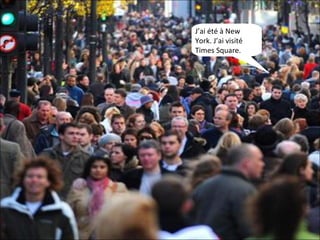 J’ai été à New York. J’ai visité Times Square. 