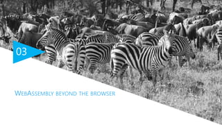 03
WEBASSEMBLY BEYOND THE BROWSER
 