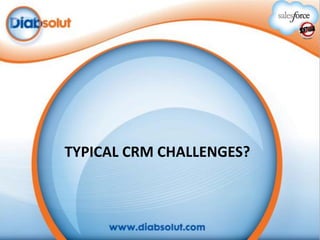 TYPICAL CRM CHALLENGES?

 
