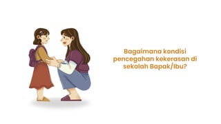 Bagaimana kondisi
pencegahan kekerasan di
sekolah Bapak/Ibu?
 