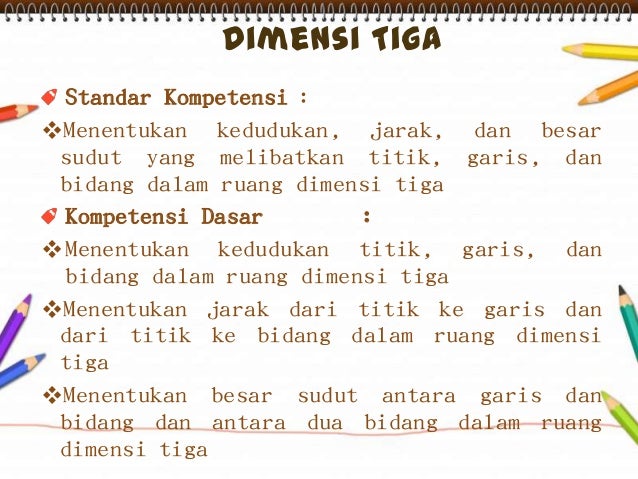 Ppt Dimensi Tiga Kelas X