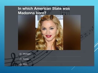 Music quiz slides